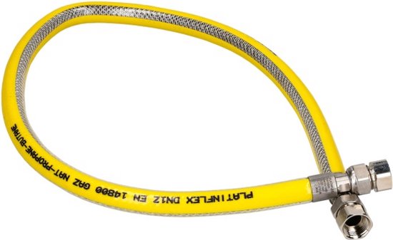 Plieger Flex flexibele RVS premium - gasslang - 75cm - Gastec van Merkloos