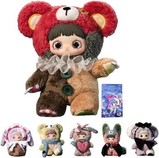 Pluche pop blind box Maymei Twin Secret Realm serie gevulde pluches verzamelbare cadeaus (1ST)