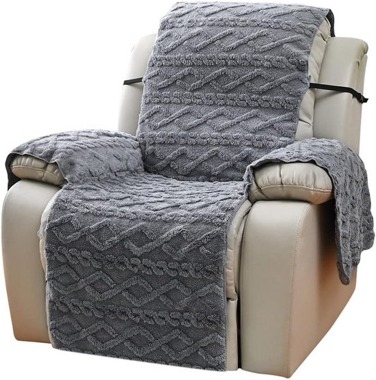 Pluche Stretchy Relaxfauteuil Hoes voor Elektrische Fauteuils - Waterafstotende Beschermhoes van Merkloos