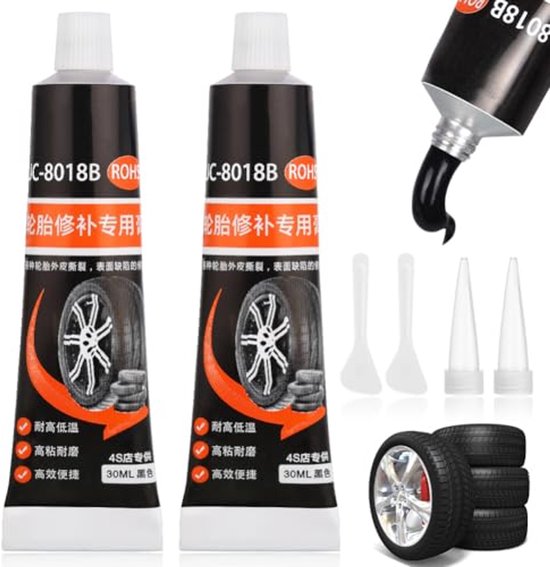 Pneumatische Bandenreparatielijm 60 ml - Voor Snelle en Effectieve Reparaties van Scheuren en Gaten van Merkloos