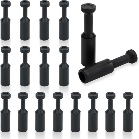 Pneumatische Pluggen - Persluchtkoppelingen Buisdoppen - Luchtleidingen Afdichten - Drukbestendig PP-kunststof - 6 mm - Zwart van Merkloos