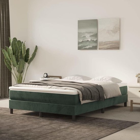 Pocketveringmatras - Middelharde matras - Goede nachtrust - Drukpunt herkenning - 140 x 190 cm - Donkergroen