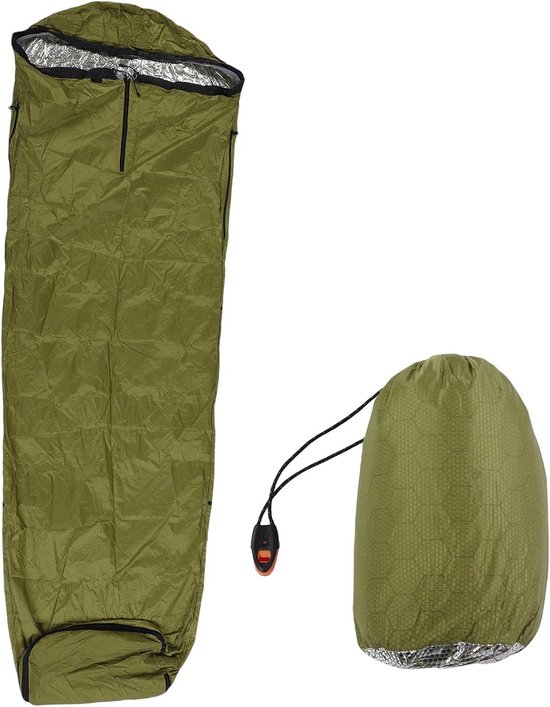 POENVFPO Mummieslaapzak, Mummieslaapzak Bij Koud Weer, Nylon Compacte Slaapzak voor Backpacken, Kamperen, Wandelen