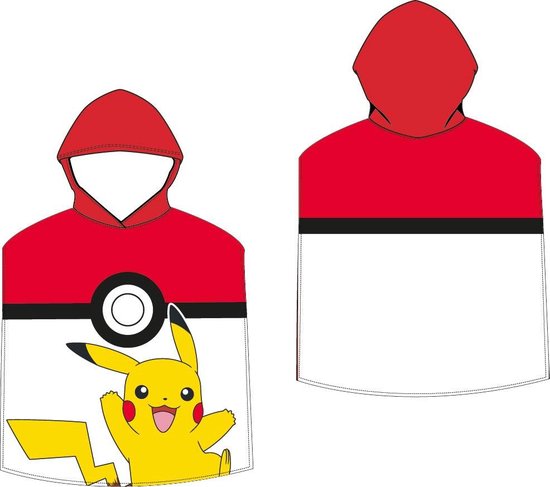 Pokémon Poncho / Badcape, Ball - 50 x 115 cm - Katoen van Pokémon