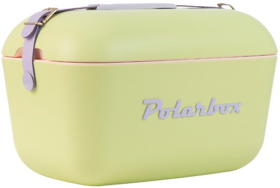 Polarbox Koelbox met schouderband 12L - 40x26x27cm - Lime-Lilac van Polarbox