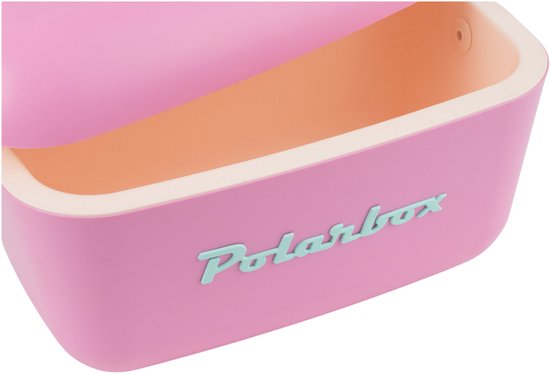 Polarbox Koelbox met schouderband 20L - 46x32x30cm - Bubblegum-Cyan