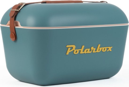 Polarbox Koelbox met schouderband 20L - 46x32x30cm - Marine-Mustard van Polarbox