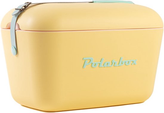 Polarbox - Koelbox - met Schouderband - Geel - 12 Liter - 40x26x(H)23cm van Merkloos