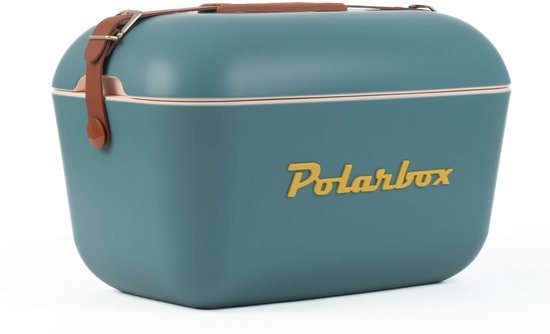 Polarbox Koelbox met Schouderband - Marineblauw Mustard - 12 Liter van Merkloos