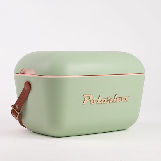 Polarbox - Koelbox - met Schouderband - Olijf Goud - 12 Liter - 40x26x(H)24cm van Polarbox