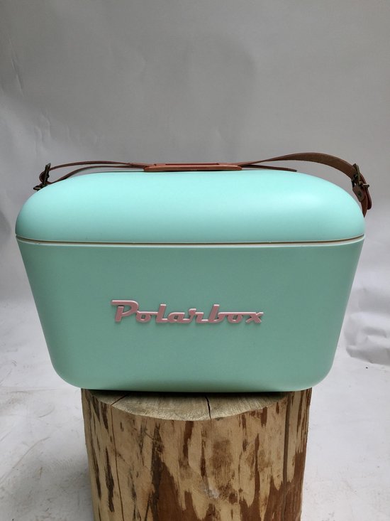 Polarbox Koeltas Turquoise/Bruin 12L - Retro Stijl van Polarbox