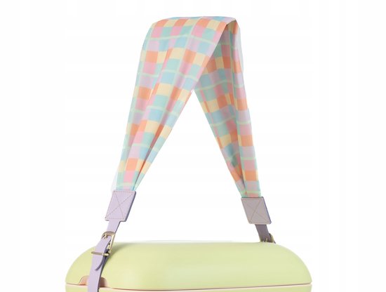 Polarbox POP Vichypop Malva Paars Tekstel Koelbox Riem