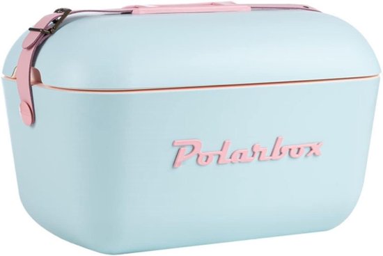 Polarbox Portable Cooler - Mini Cooler 12L, Beach Cooler, kleine tragbare Kühlbox, Vintage Cooler, Verstellbarer Griff, Polarbox Cooler, Picknick Cooler, Mini Portable Cooler, Camping Cooler van Polar