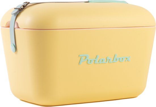 Polarbox Retro Koelbox - Geel – 20 Liter Inhoud – Duurzaam Geproduceerd van Polarbox