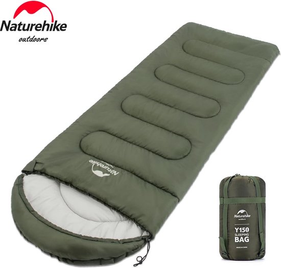 Polaza® Slaapzak - 1 Persoons - Kamperen - Camping Slaapzak - Outdoor - Draagbaar - Ultra Licht - Slaapzakken - Groen van Polaza
