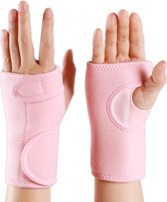 Polsbrace — Verstelbaar, ademend, geschikt om mee te slapen — Polsondersteuning — 2-pack