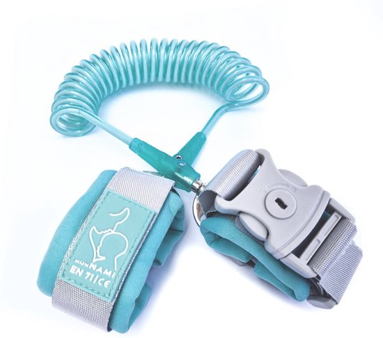 Polstuigje Licht Blauw 360 Plus met slotje - Het enige CE gekeurde polstuigje - 2 meter elastisch koord - Kindertuigje van Pol