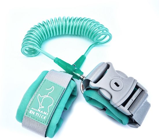 Polstuigje Mintgroen 360 Plus met slotje - Het enige CE gekeurde polstuigje - 2 meter elastisch koord - Kindertuigje van Pol