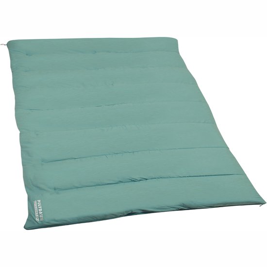Polydaun Beach house DUO - slaapzak - 2-persoons - GRS Isocraft® vulling - mint/wave - 150x210 cm van Merkloos