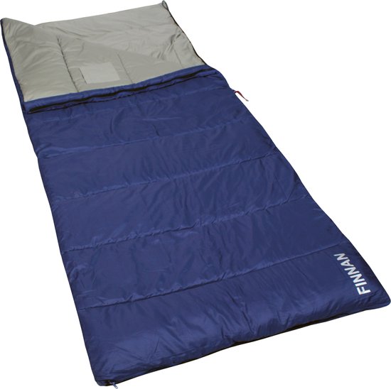 Polydaun Finnan - slaapzak - travel - ripstop - 85x210 cm - blauw/grijs van Poly