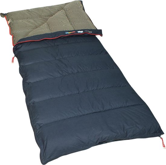 Polydaun IJsvogel - slaapzak - extra warm - GRS 3D-Polarsoft® vulling - navy/print - 85x210 cm