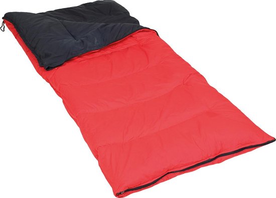 Polydaun Pelikaan junior - kinderslaapzak - blauw/rood - 70x160 cm reversibel van Poly