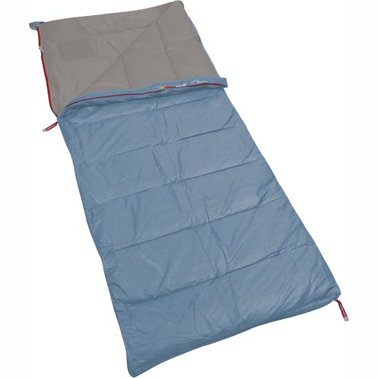 Polydaun Stormvogel - slaapzak - GRS 3D Polarsoft® vulling - lakeblue/mist - 85x210 cm van Merkloos