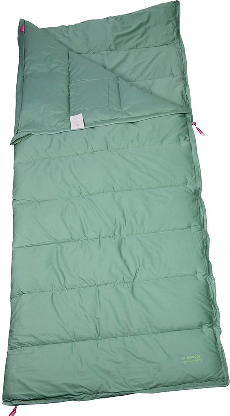 Polydaun Stormvogel - slaapzak - Light Comfort - gerecyclede 3D Polarsoft® vulling - zeegroen - 85x210 cm van Polydaun
