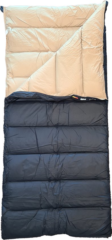 Polydaun Venice XL - Slaapzak - Extra Ruimte - Comfort Temperatuur 3°C - Koppelen tot 2-Persoons - lengte 220 cm van Polydaun