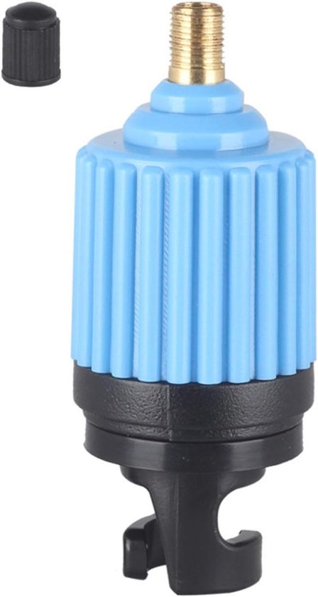 Pomp Adapter - Ventiel Adapter - Water Sporten - Lekvrije Prestaties - 3.4x7.8 cm - Blauw