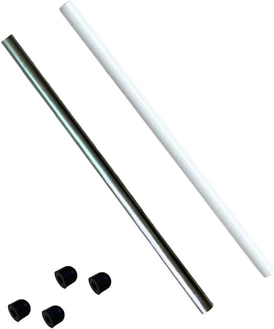 Pomp Impeller Schacht - Reparatieset - Bubbelbad Onderhoud - Dubbele Materiaal Set - 2 Stuks - Zilver Wit