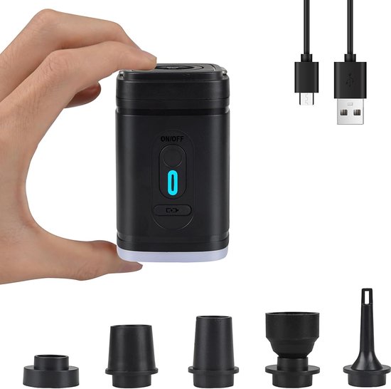 Pomp luchtbed-pomp luchtmatras-pomp luchtbed elektrisch-2400mAh oplaadbare elektrische pomp - Voor luchtbedpomp - Ultralichte draagbare zwembadpomp - Opblaasbare matras zwemring vacuüm opbergzak - Kan worden gebruikt om op te blazen en leeg te laten van Merkloos