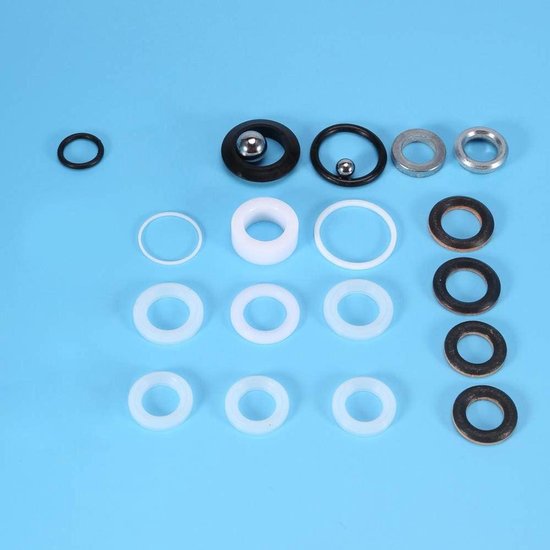 Pomp Reparatie Kit - Sproeier Onderdelen - Airless Verfspuit - Complete Afdichtringen - Compact Formaat - Zwart