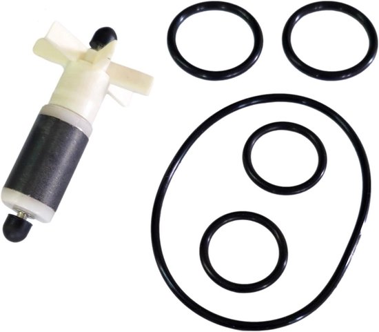 Pomp Reparatieset - Onderdelen Kit - Bubbelbad Onderhoud - Inclusief Waaierset - 5 Delig - Zwart