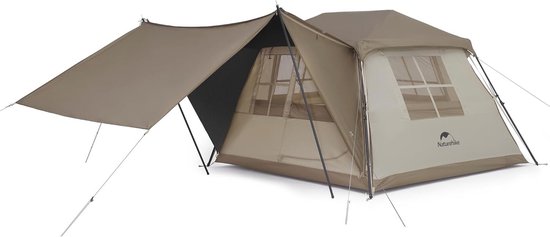 Pop Up Camping Tent voor 2-4 Personen – Waterdichte Koepeltent voor Buitenactiviteiten van Merkloos
