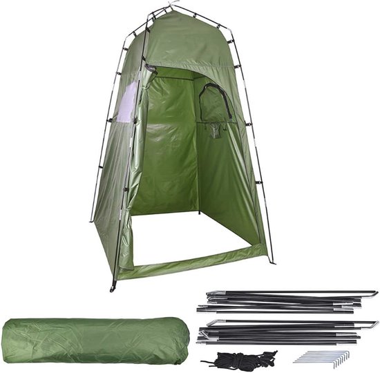 Pop Up Douchetent voor Kamperen - Draagbare Toilettent en Kleedcabine - 120 x 120 x 195 cm van Merkloos