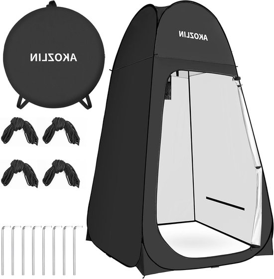 Pop-up Douchetent voor Kamperen - Privacy Tent voor Verandering en Douchen - Ideaal voor Buitenactiviteiten, Strand en Roadtrips 1x1.9m