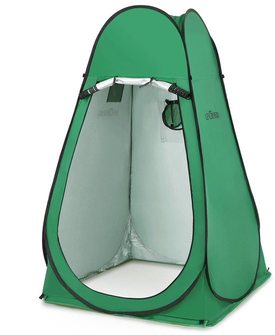 Pop-up Privacy Tent – Outdoor Douche-/Toilet-/Omkleedtent – UV & Waterbestendig – Groen – 120x120x185 cm van Camouflage Groep