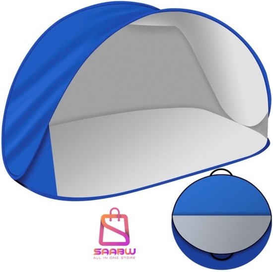 Pop-up Strandtent 150x100x80 cm – Zelfopvouwend – UV 30+ Bescherming – Lichtgewicht – Inclusief Draagtas – 50054 van Merkloos