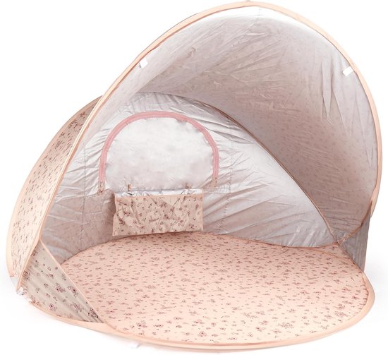 Pop-up strandtent met UV-bescherming 40+, ideale zonwering voor baby's van Merkloos