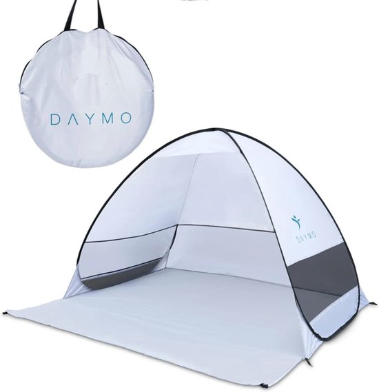 Pop-up Strandtent met UV-bescherming 50+ en Windscherm - 190 x 160 cm - Eenvoudig Op te Bouwen van POP