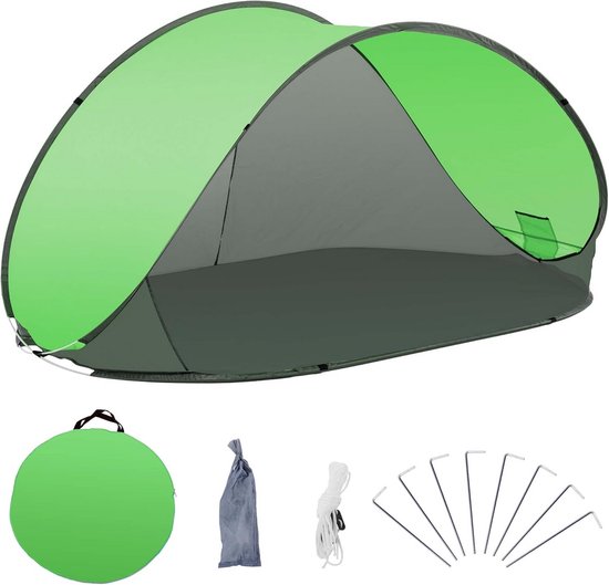 Pop-up Strandtent met UV-Bescherming voor Familie Camping en Privacy
