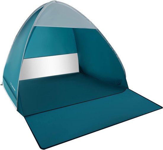 Pop-up Strandtent voor 2 Personen - 150 x 120 x 110 cm - Wind- en UV-bescherming 30+ - Blauw van POP