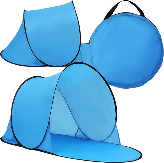 Pop-Up Strandtent / Windscherm - Automatisch Zelfopzettend - Grote Strand- en Tuintent - Snel Opvouwbaar van POP