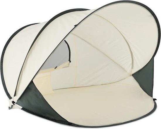 Pop-up strandtent XXL voor gezinnen, snelle opbouw met UV-bescherming en windstabiliteit