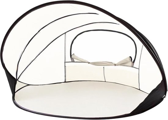 Pop-up Strandtent XXL voor Volwassenen en Kinderen, 2-4 Personen, Met UV Bescherming 50+ en Windbescherming, Draagbare Tent van Merkloos