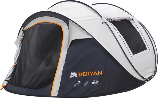 Pop-up tent voor 4 personen - Snelle opbouw en waterdicht tot 2000 mm van POP