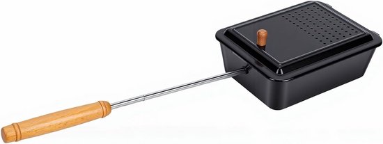 Popcornpan Kamperen - Popcornmaker Buiten - Buiten Koken - Anti-aanbaklaag - Niet gespecificeerd - Zwart