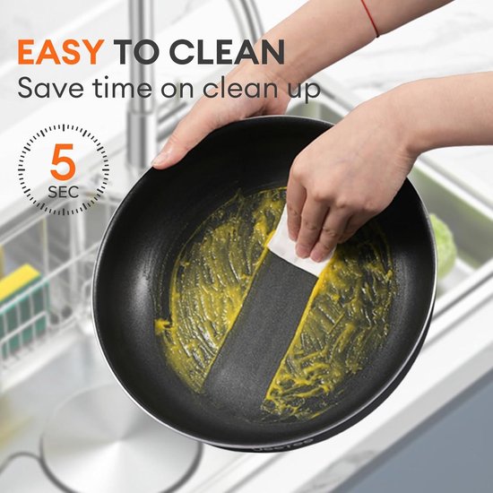 Potten en pannenset non-stick met afneembare handgreep - inductiekookgerei set - campingkookgerei - PFOA-vrij - alle warmtebronnen - 20 cm pan + 24 cm pan + 2 kwart pan. reis waterkoker van Natural Elements