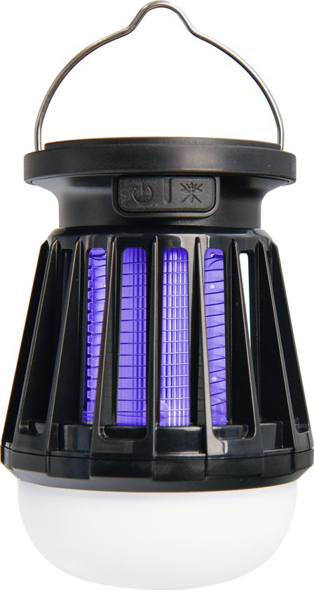 POWERplus Fly Solar USB oplaadbare camping LED lantaarn met ingebouwde electrische muggenvanger | warm wit licht van Powerplus